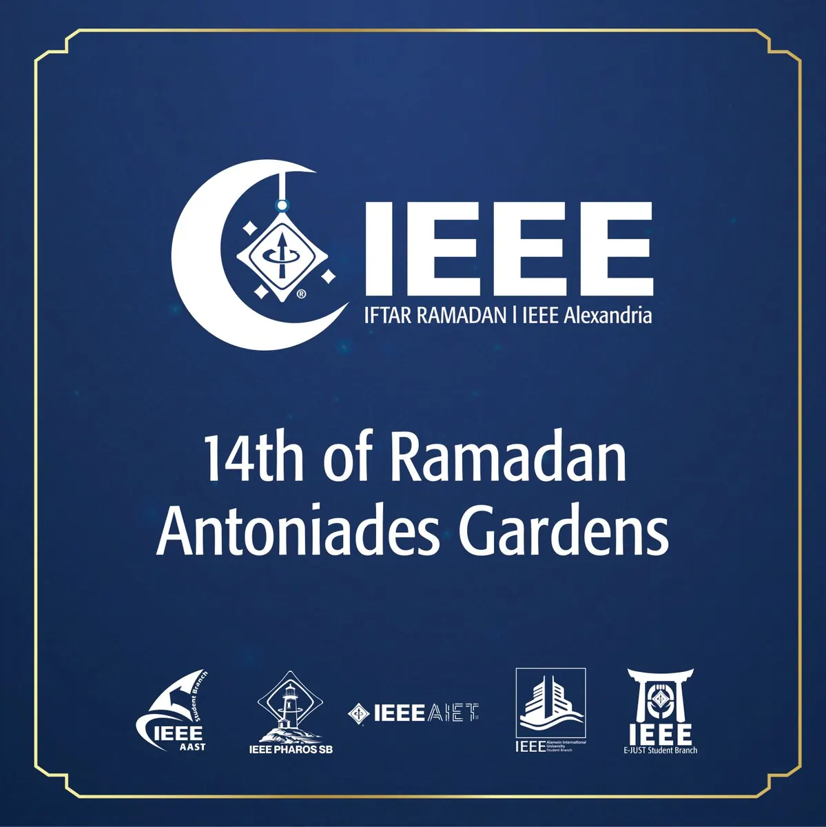 IEEE AIU Iftar event poster